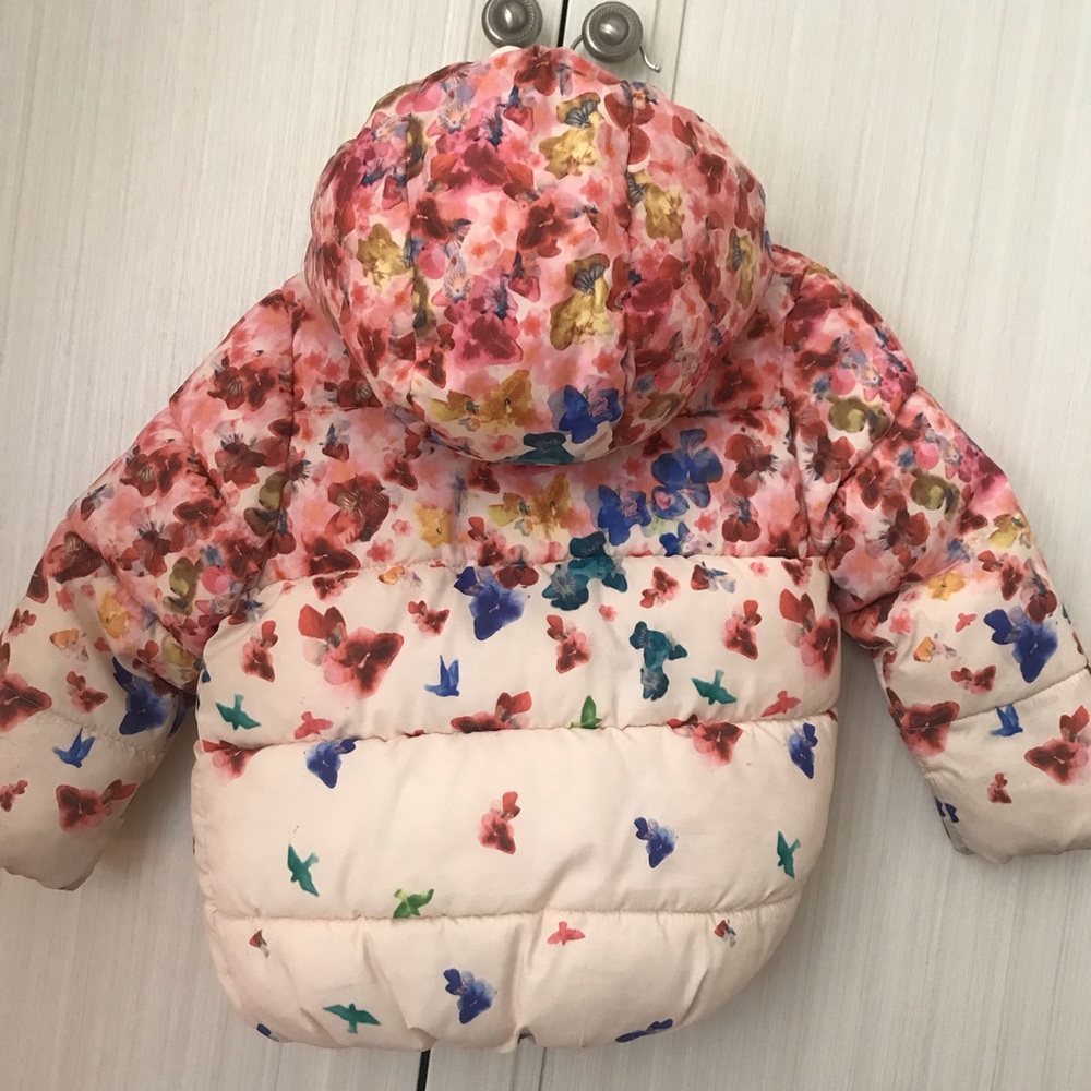 Zara floral print coat 2-3 years old